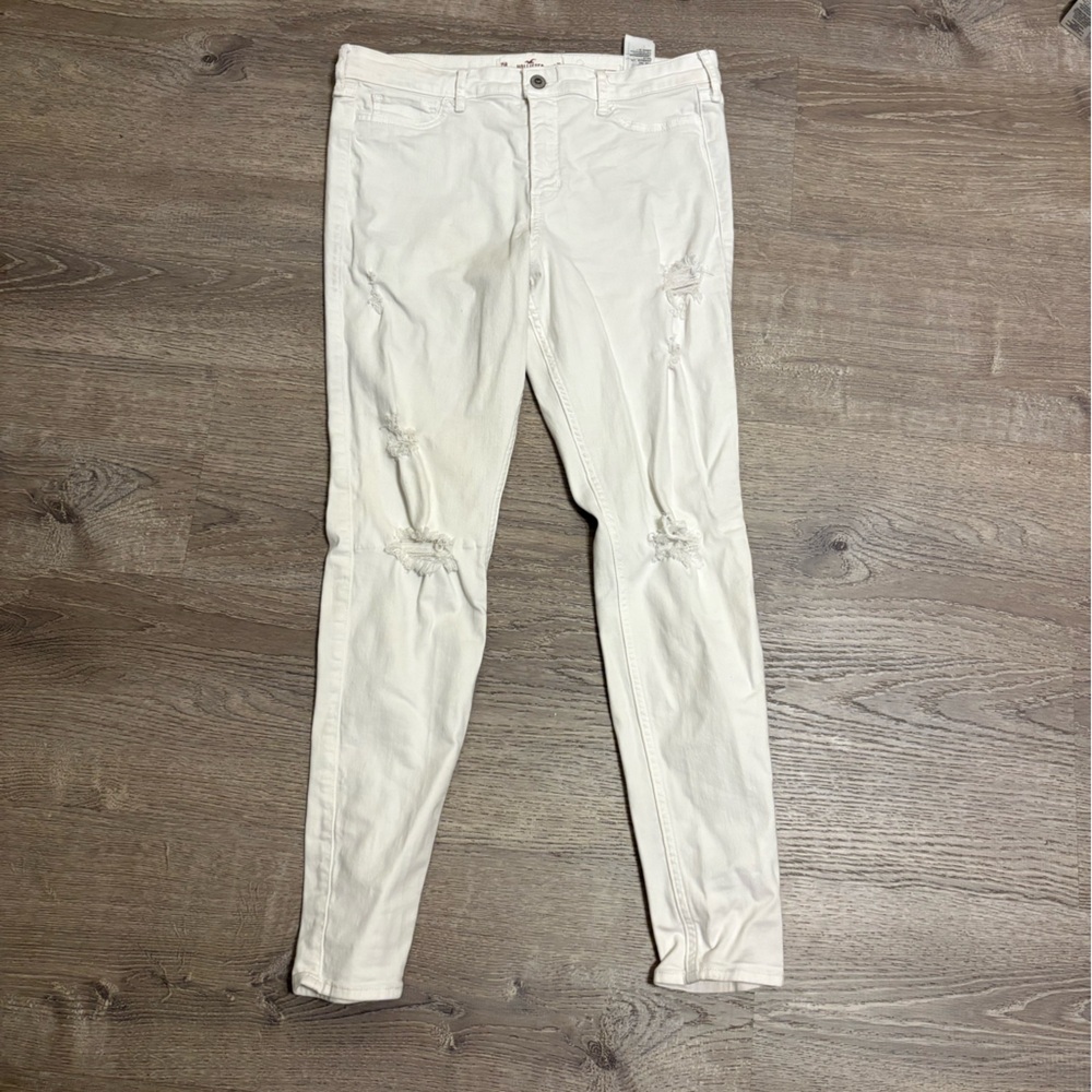 Hollister White High Rise Skinny Jeans